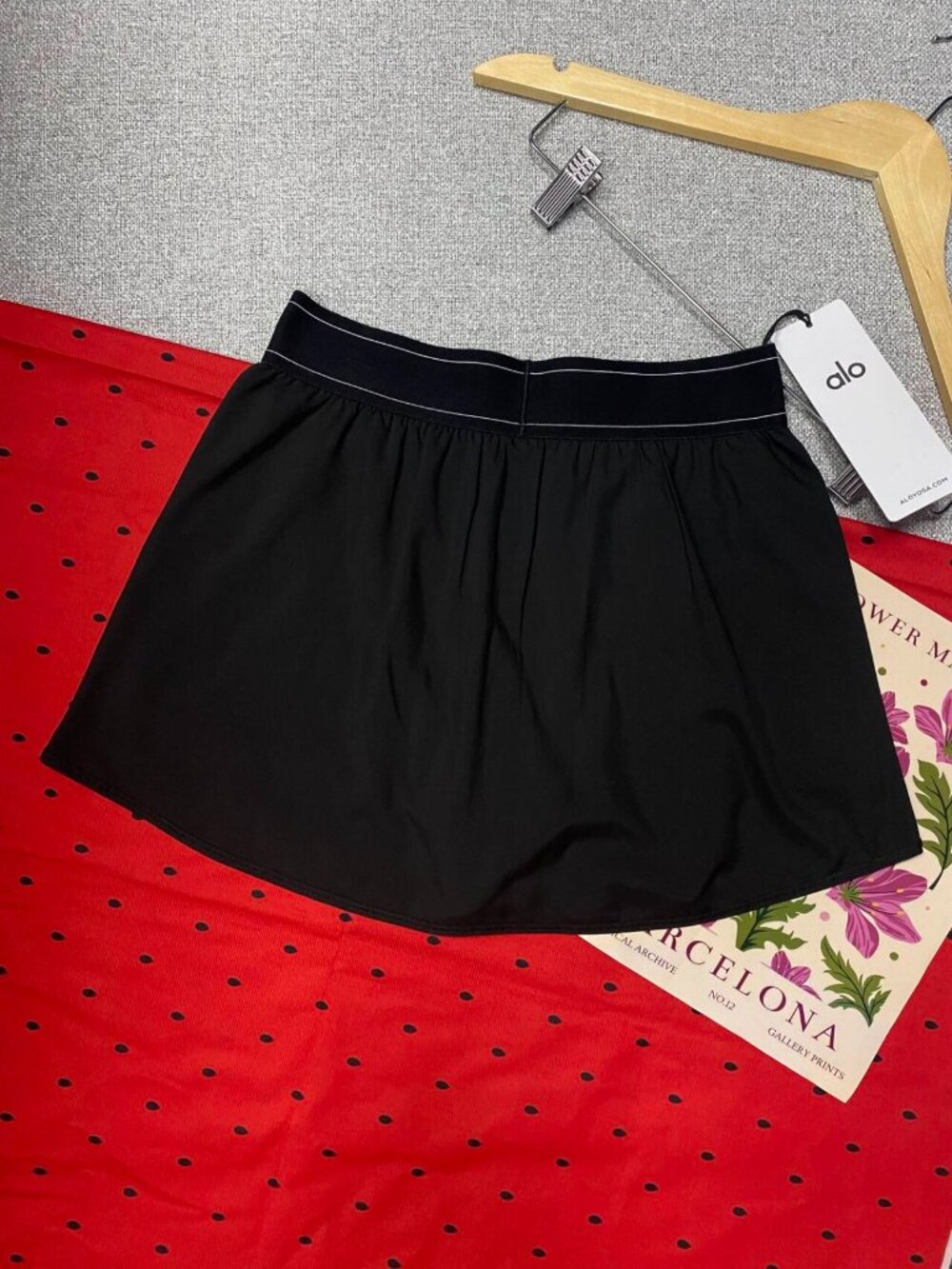ALO Yoga Match Point Tennis Skirt Black🥰Sporty & Feminine🍂NWT Never Worn - Picture 6 of 8